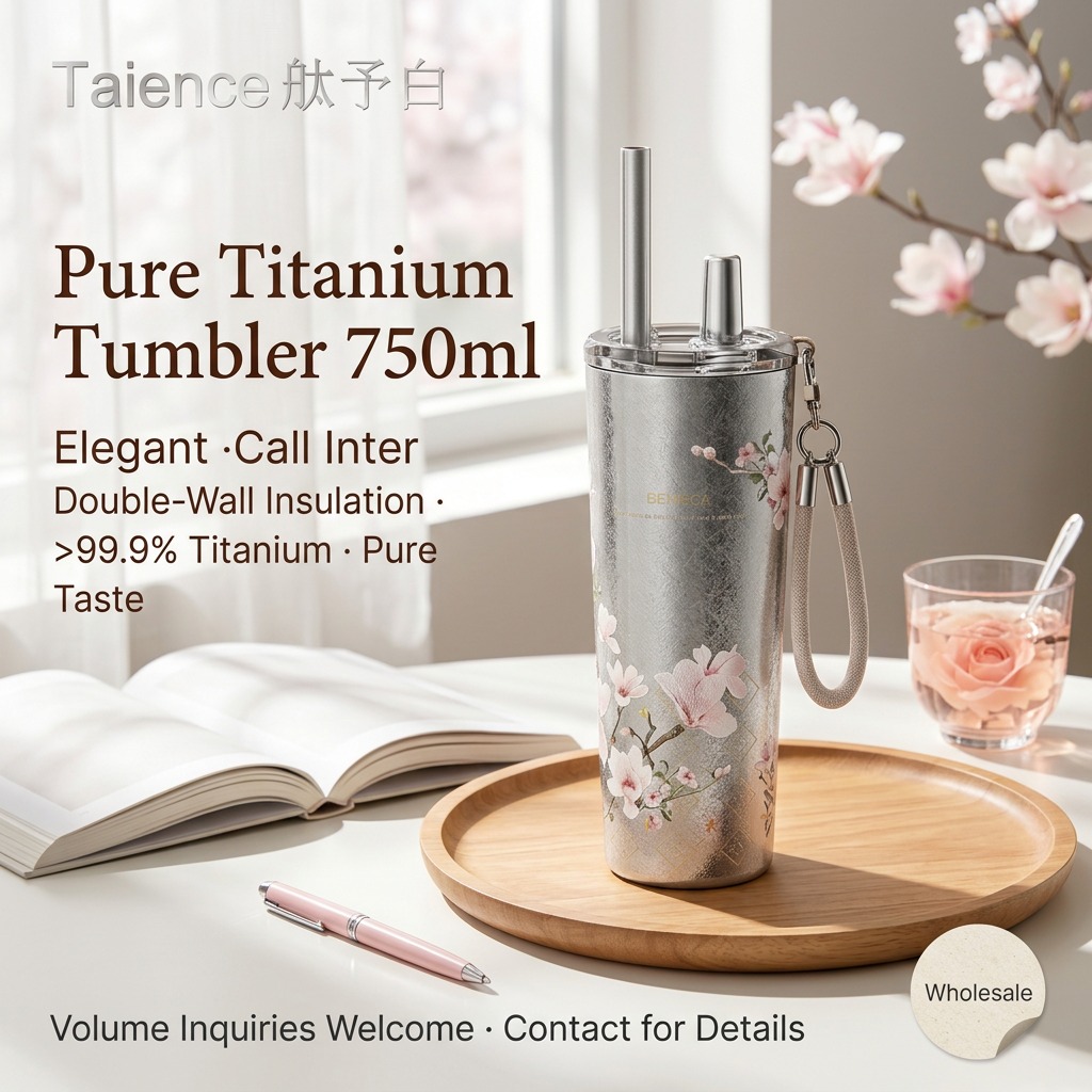 Coffee Tea Infusion - Taience Titanium Coffee Cup 750ml Insulated