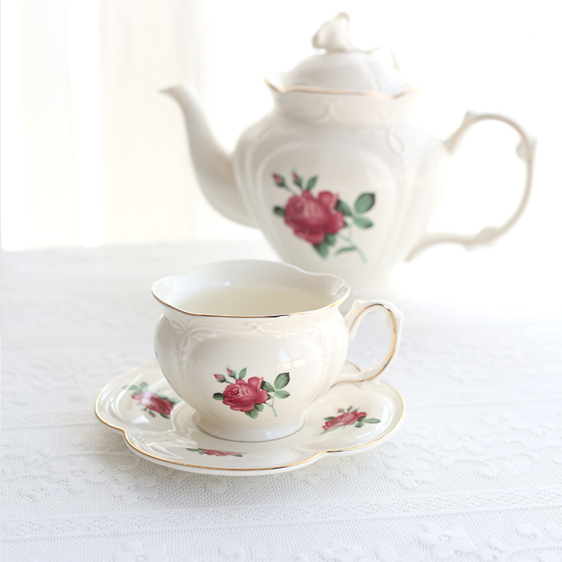 French gold edged ceramic gold - Coffee Tea English 리뷰 및 가격