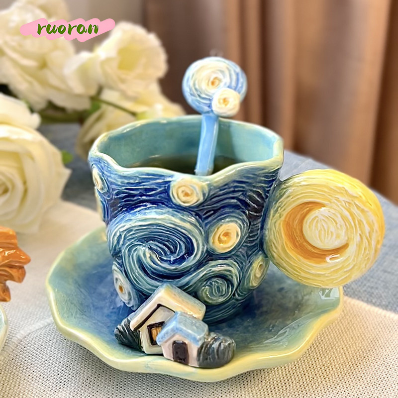 Van Gogh Starry Night Ceramic  - Coffee Tea Van 리뷰 및 가격