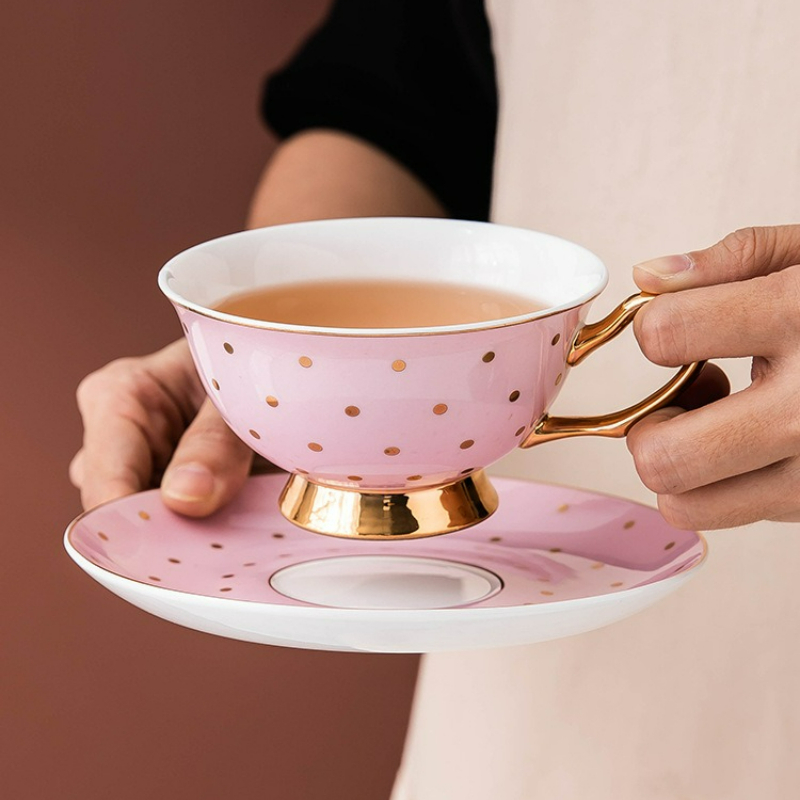 Ceramic Pink Coffee Mugs with  - Coffee Tea Sugar Set 리뷰 및 가격