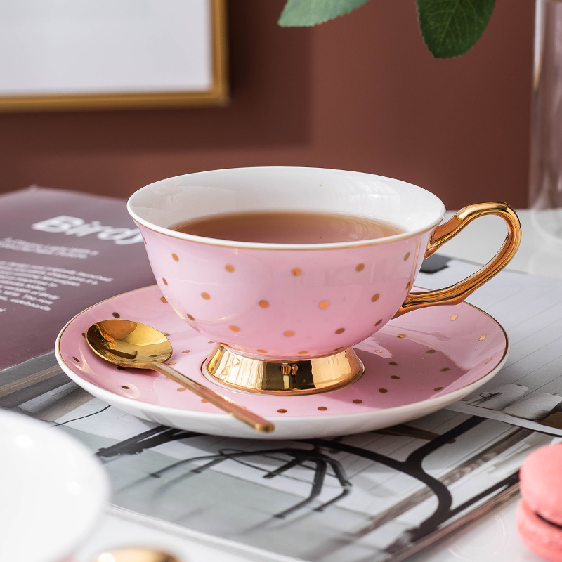 Ceramic Pink Coffee Mugs with  - Coffee Tea Sugar Set 리뷰 및 가격