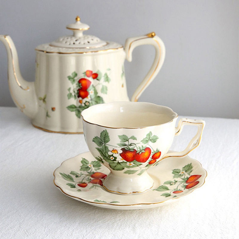 French Retro Teapot Coffee Cup - Coffee Tea English 리뷰 및 가격