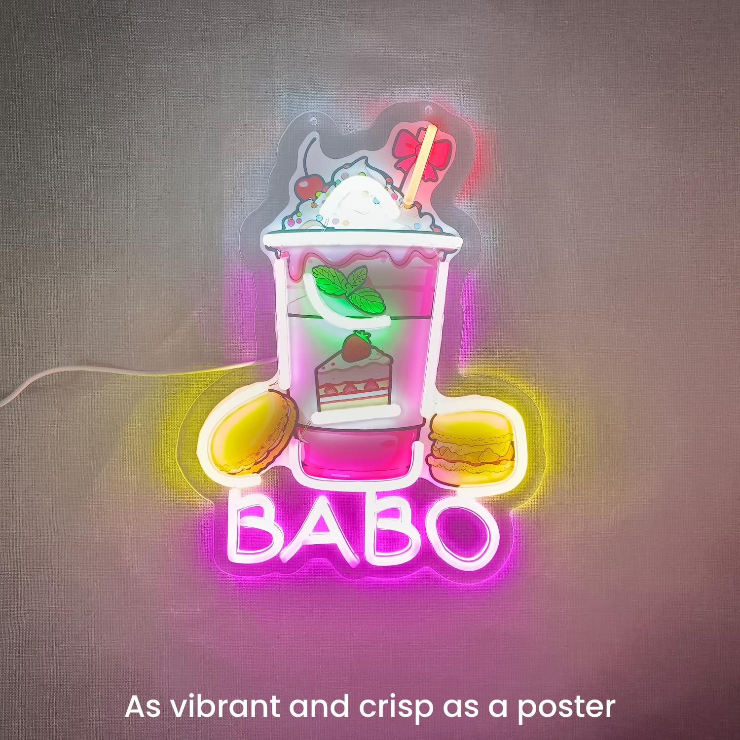 Boba Neon Sign Light Up Bubble - Coffee Tea Boba 리뷰 및 가격