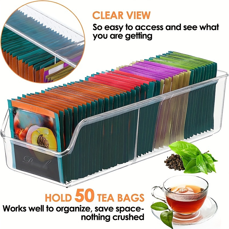 1pc Clear Tea Bag Organizer Bo - Coffee Tea Sugar Set 리뷰 및 가격