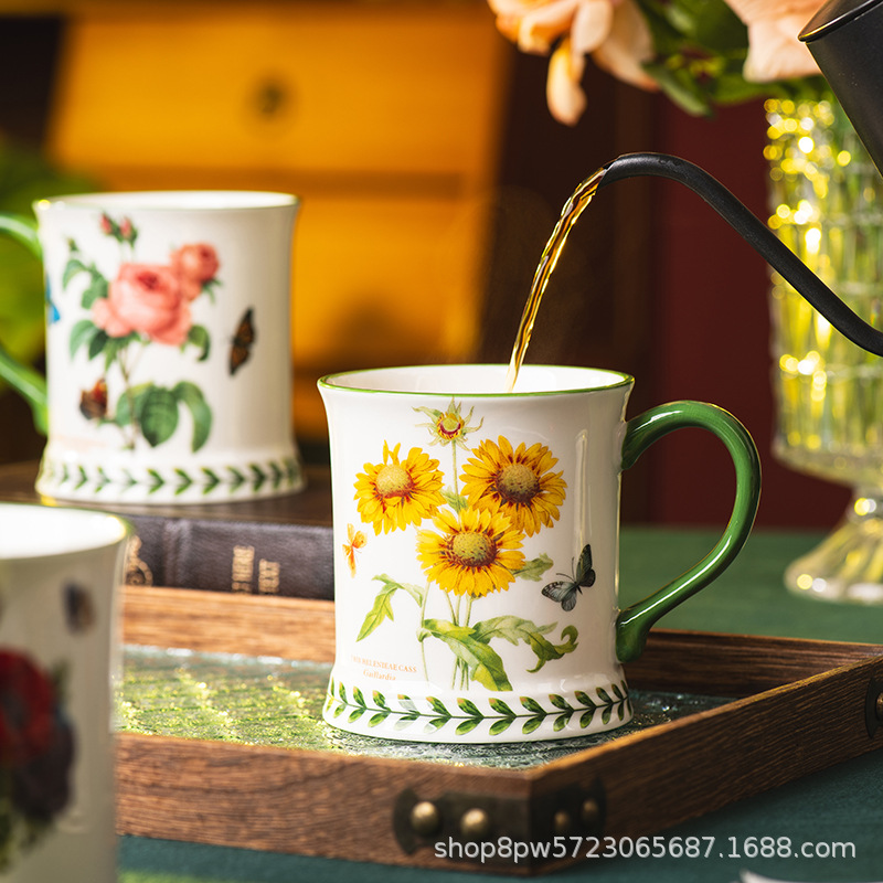 Creative Pastoral Style Cerami - Coffee Tea English 리뷰 및 가격