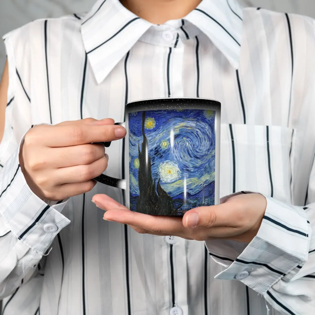 Van Gogh Mug Funny Ceramic Cof - Coffee Tea Van 리뷰 및 가격