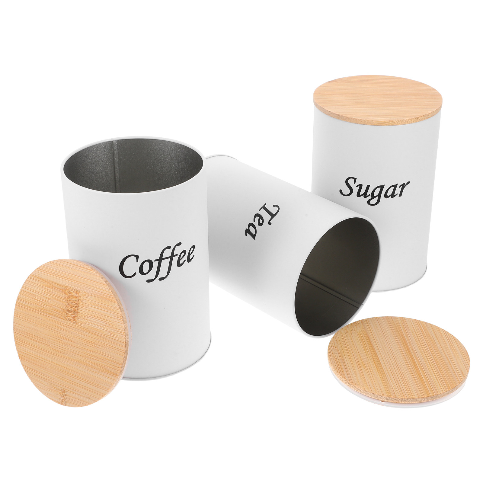 3Pcs Airtight Round Canisters  - Coffee Tea Bean 리뷰 및 가격