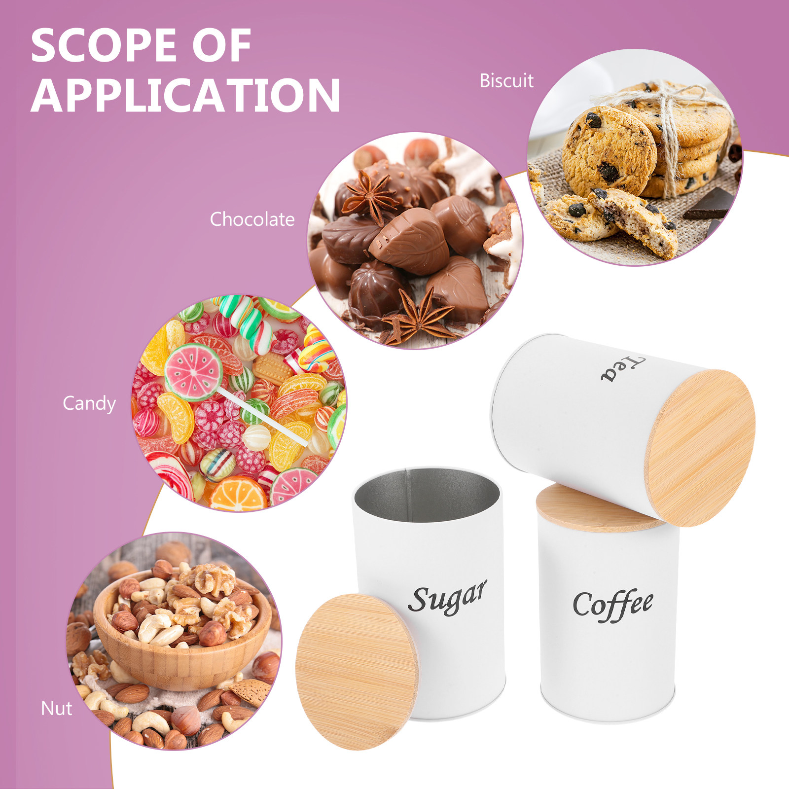 3Pcs Airtight Round Canisters  - Coffee Tea Bean 리뷰 및 가격