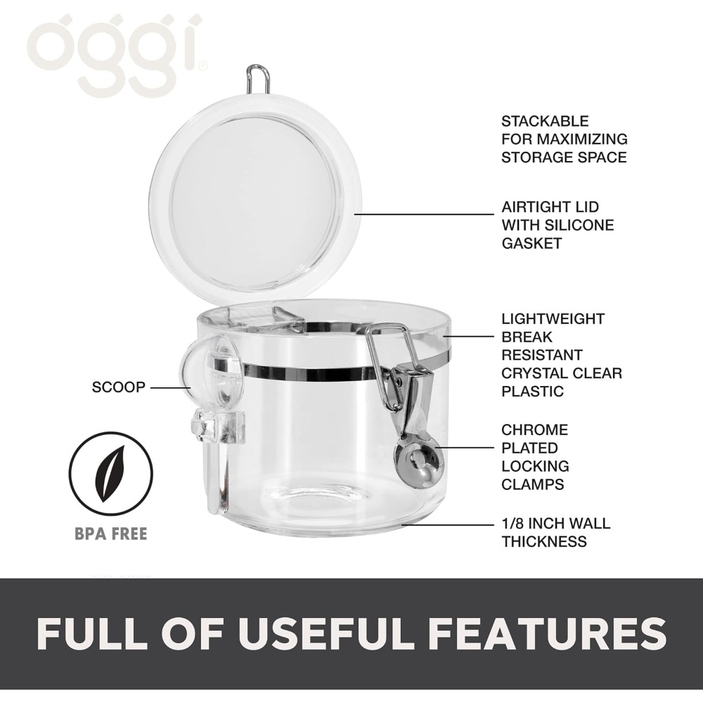 Airtight Food Storage Containe - Coffee Tea Sugar Container Set 리뷰 및 가격