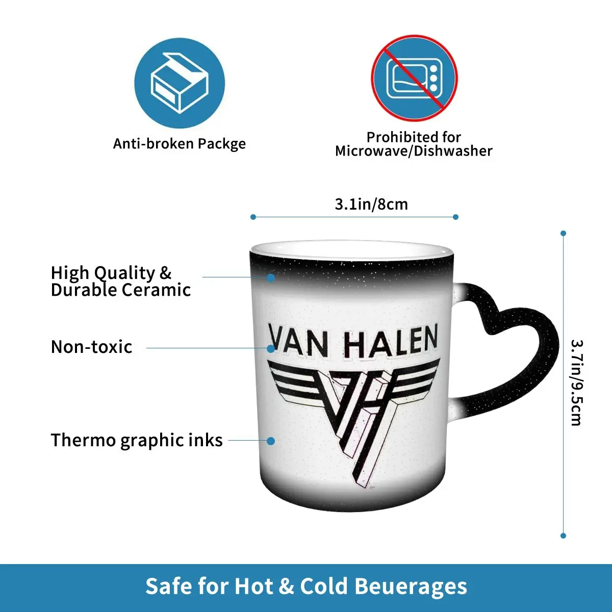 Van Halen 5150 Logo Mug Funny  - Coffee Tea Van 리뷰 및 가격