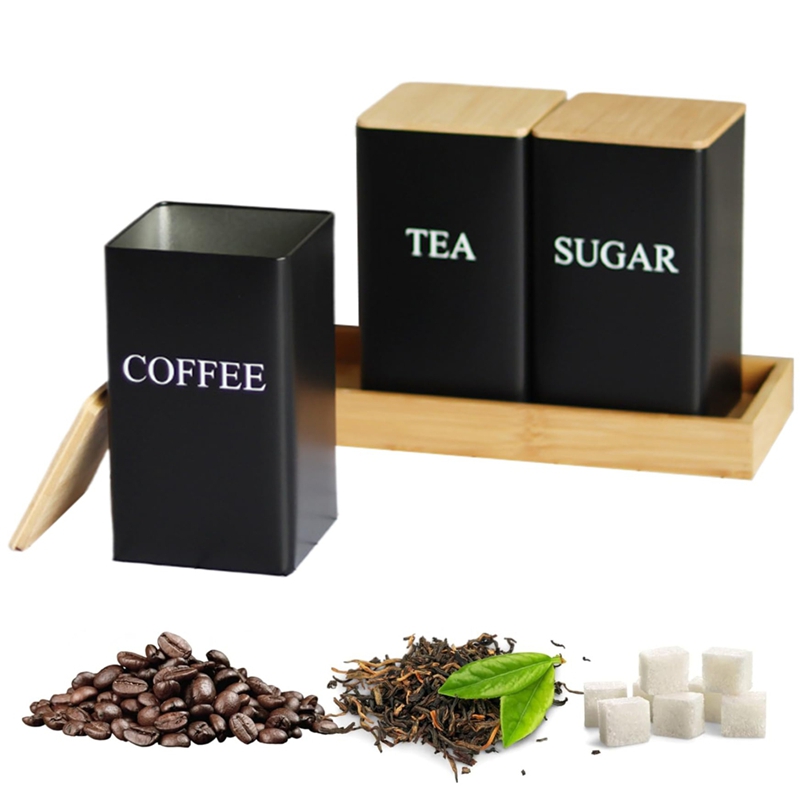 3PCS Set Tea Coffee Sugar Cani - Coffee Tea Sugar Container Set 리뷰 및 가격