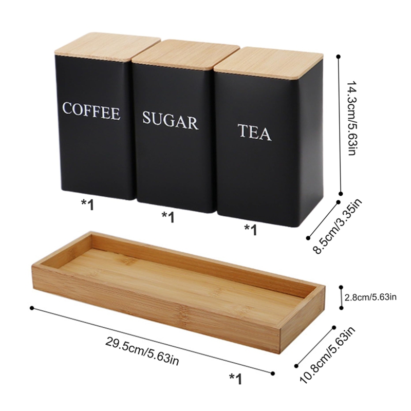 3PCS Set Tea Coffee Sugar Cani - Coffee Tea Sugar Container Set 리뷰 및 가격
