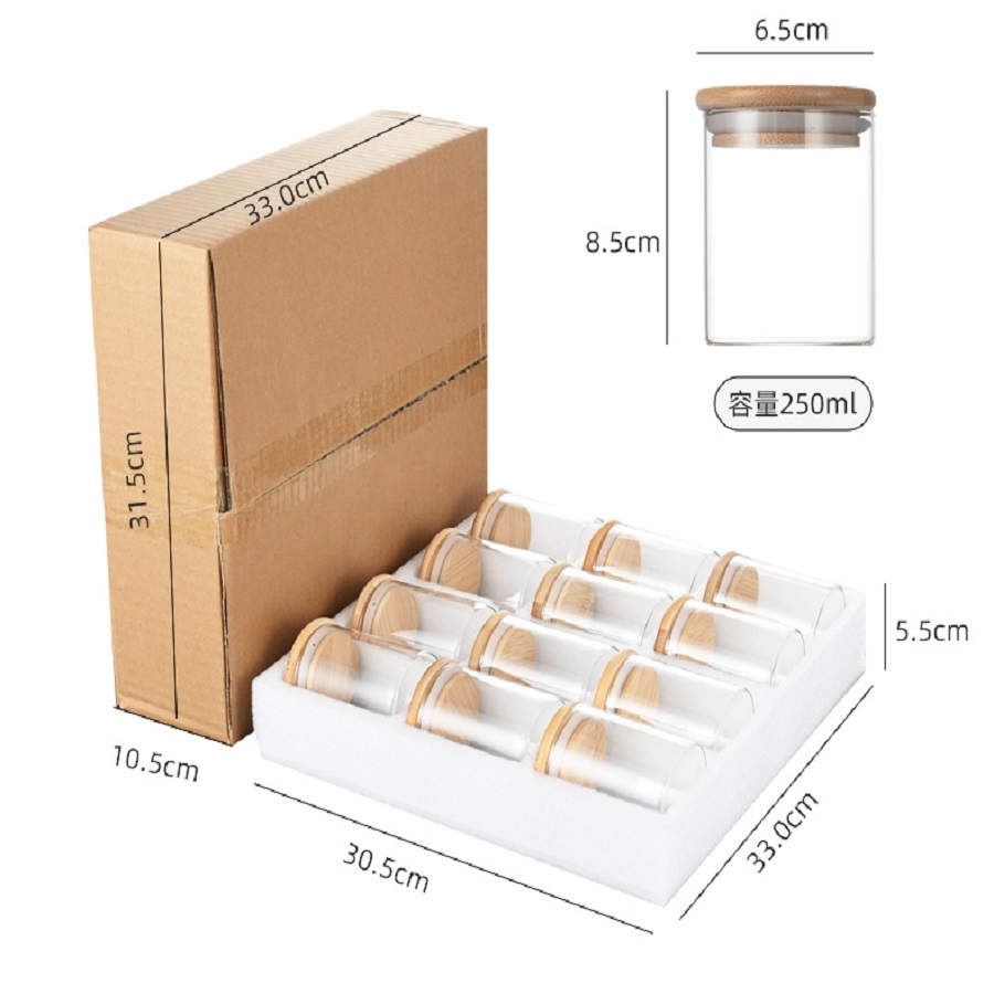 12pcs/set Airtight Glass Stora - Coffee Tea Sugar Container Set 리뷰 및 가격
