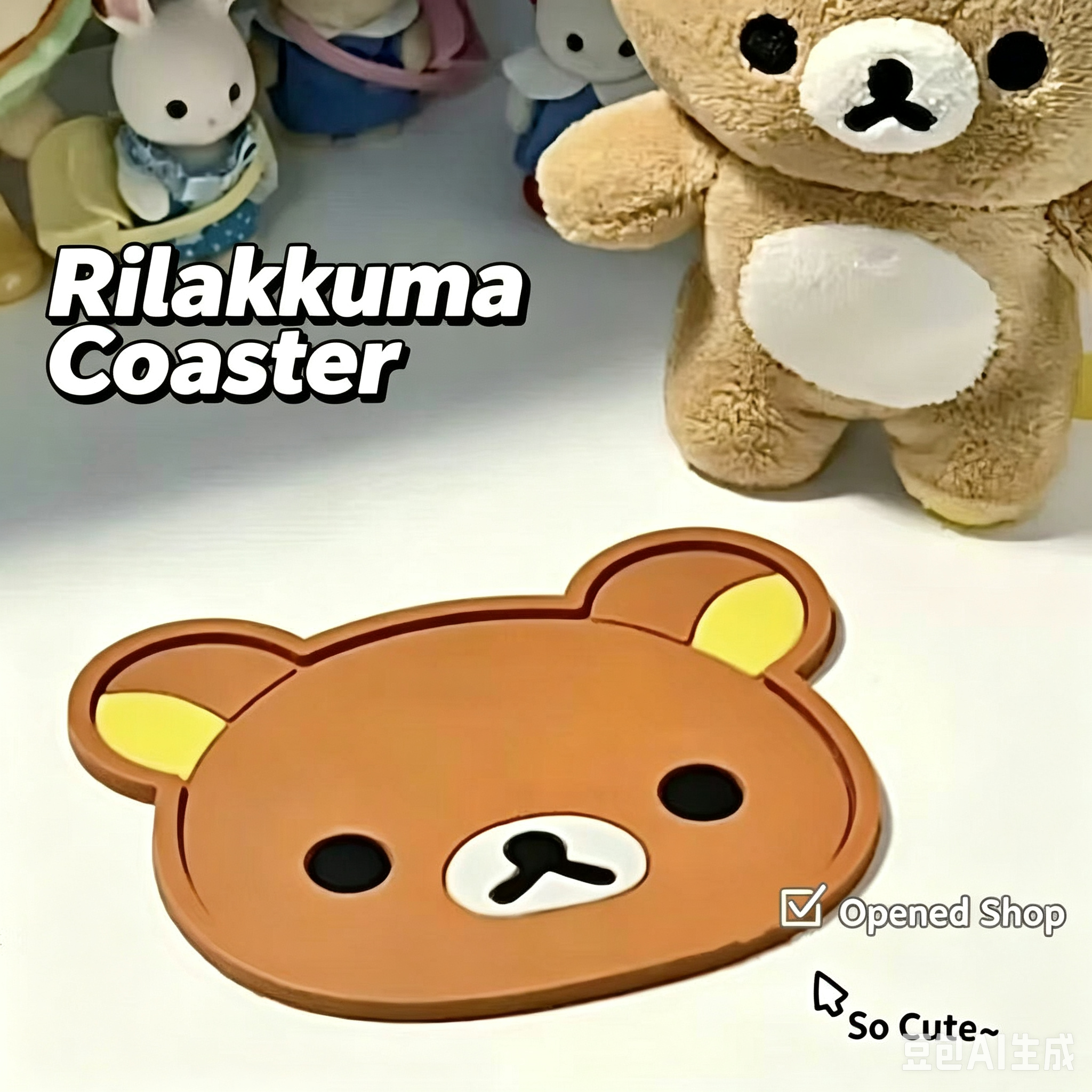 Rilakkuma Silicone Cup Coaster - Coffee Y Tea 리뷰 및 가격