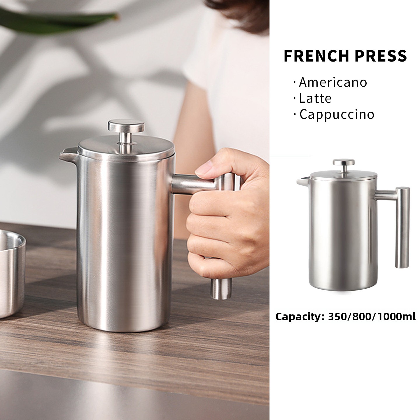 304 Stainl Steel French Pr Cof - Coffee And Tea Filter 리뷰 및 가격