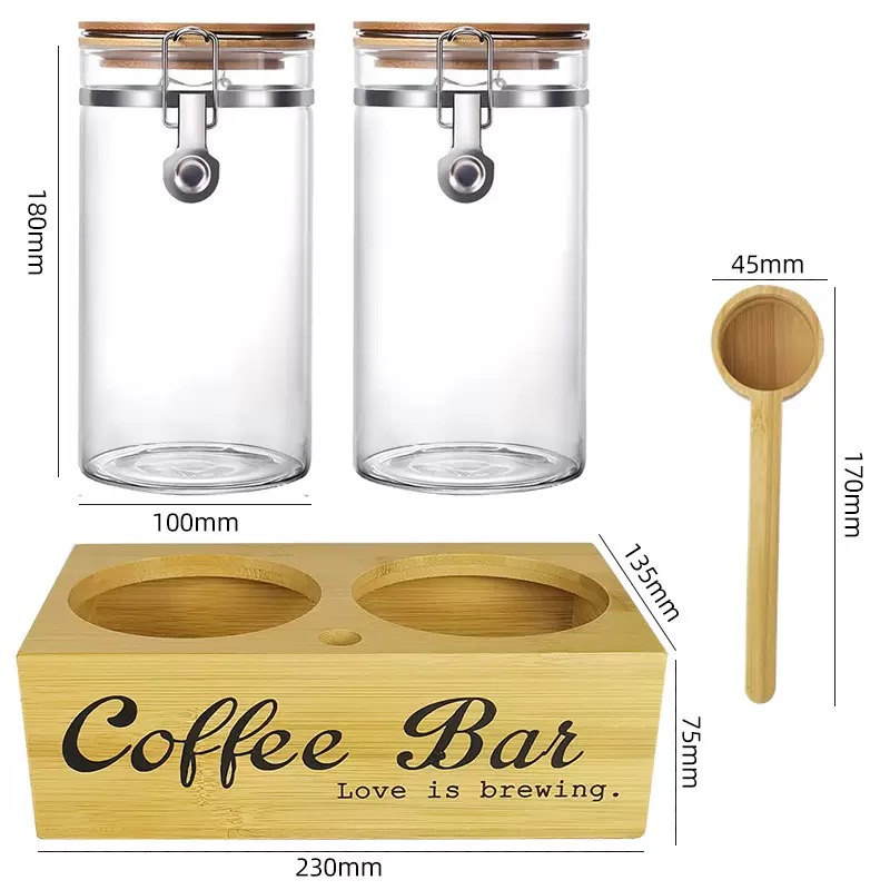 Coffee Storage Jars 2 Pack wit - Coffee Tea Bean 리뷰 및 가격