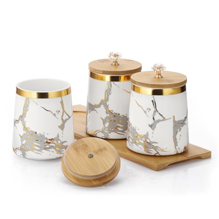 Set of 3 Canisters Set for Sug - Coffee Tea Sugar Set 리뷰 및 가격