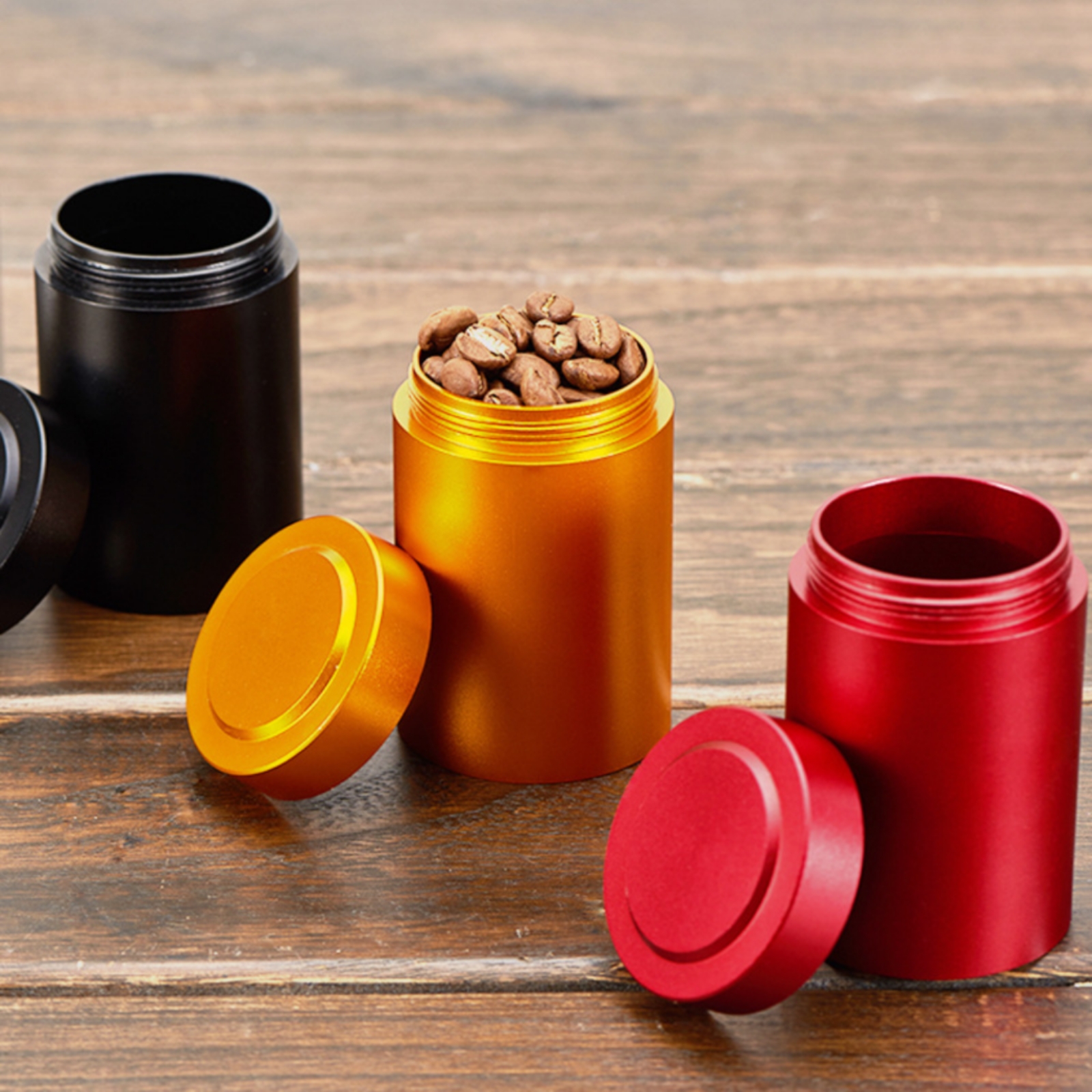 2 Pieces Aluminum Jar with Scr - Coffee Tea Bean 리뷰 및 가격