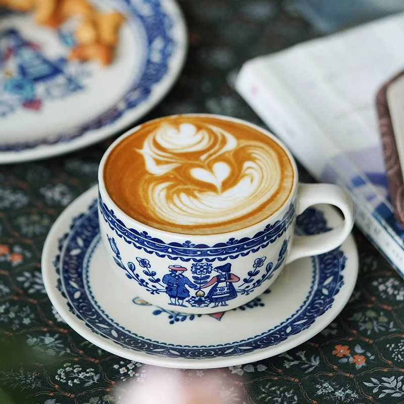 Vintage ceramic coffee cups an - Coffee Tea English 리뷰 및 가격