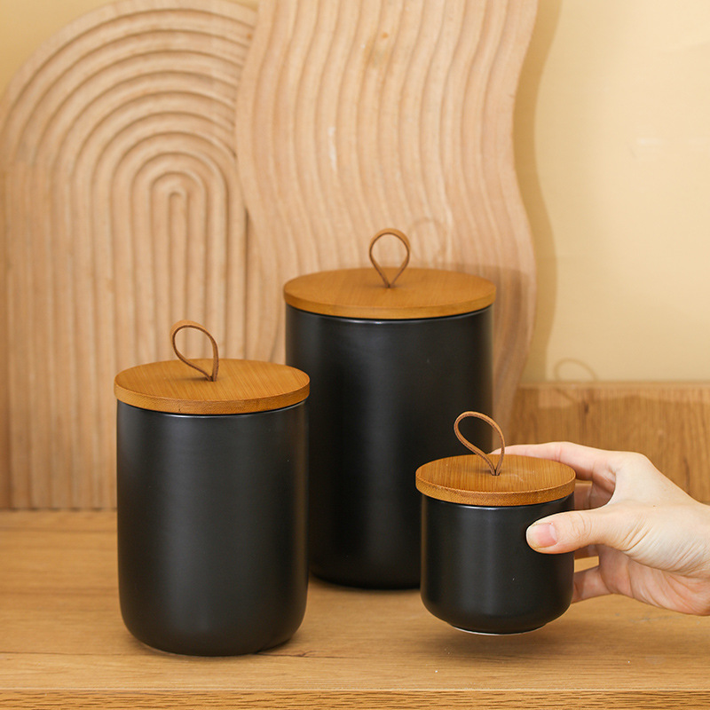 Nordic Ceramic Storage Jar Mat - Coffee Tea Sugar Container Set 리뷰 및 가격