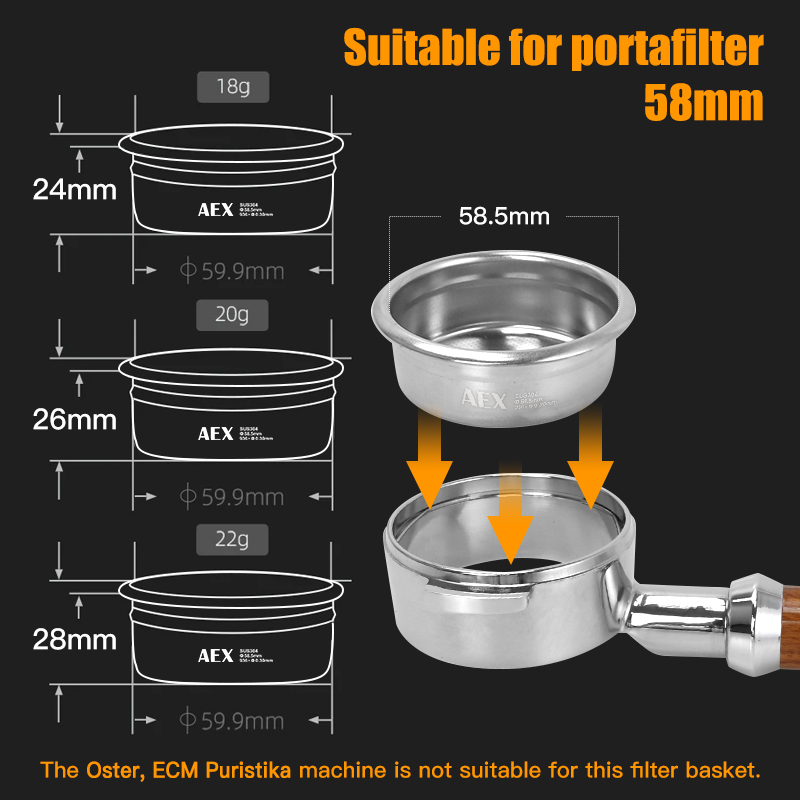 Coffee Filter Basket 58MM AEX  - Coffee And Tea Filter 리뷰 및 가격