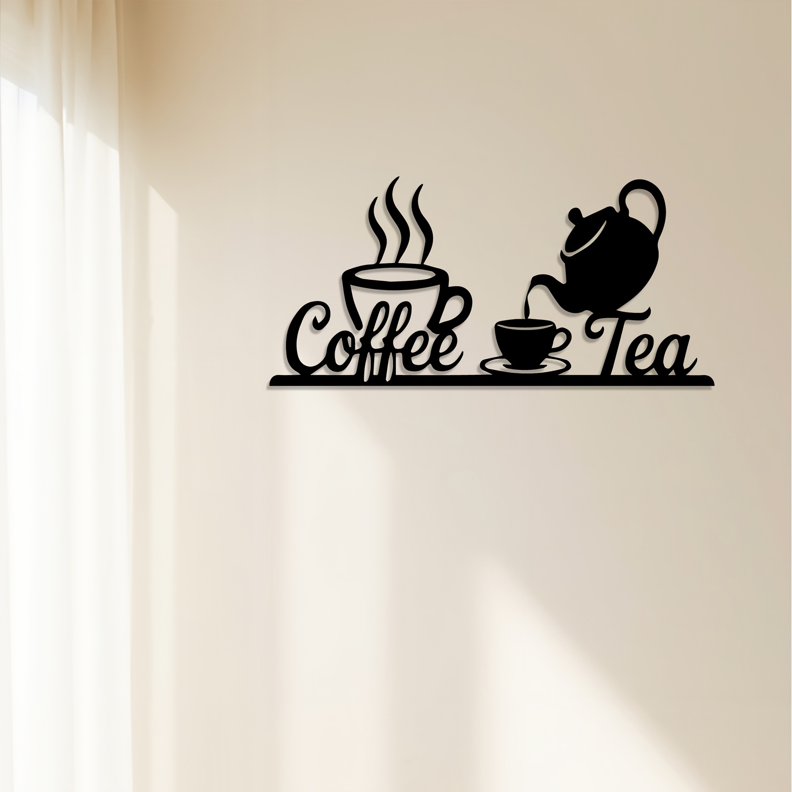 1pc Rustic Metal Coffee & Tea  - Coffee Tea Icon 리뷰 및 가격