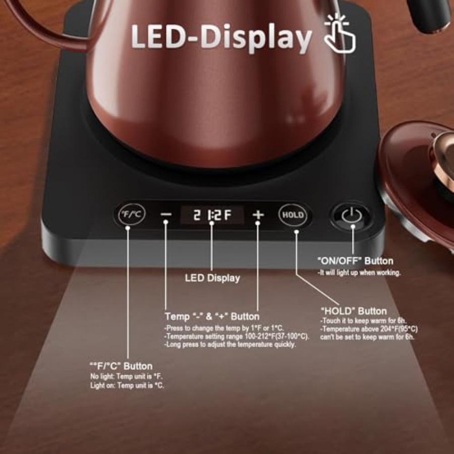 Gooseneck Electric Kettle 1.0L - Pour Over Kettle 리뷰 및 가격