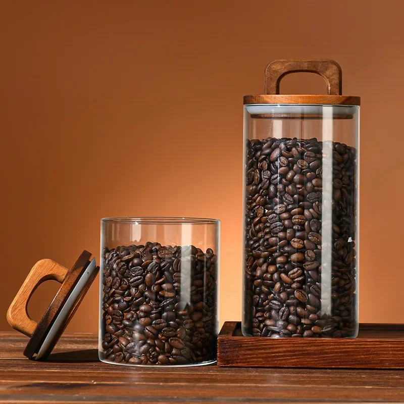 Clear Glass Jar with Bamboo Li - Coffee Tea Sugar Container Set 리뷰 및 가격