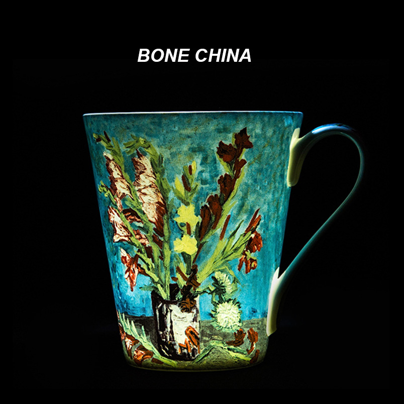 5 Pcs Set Bone China Van Gogh  - Coffee Tea Van 리뷰 및 가격