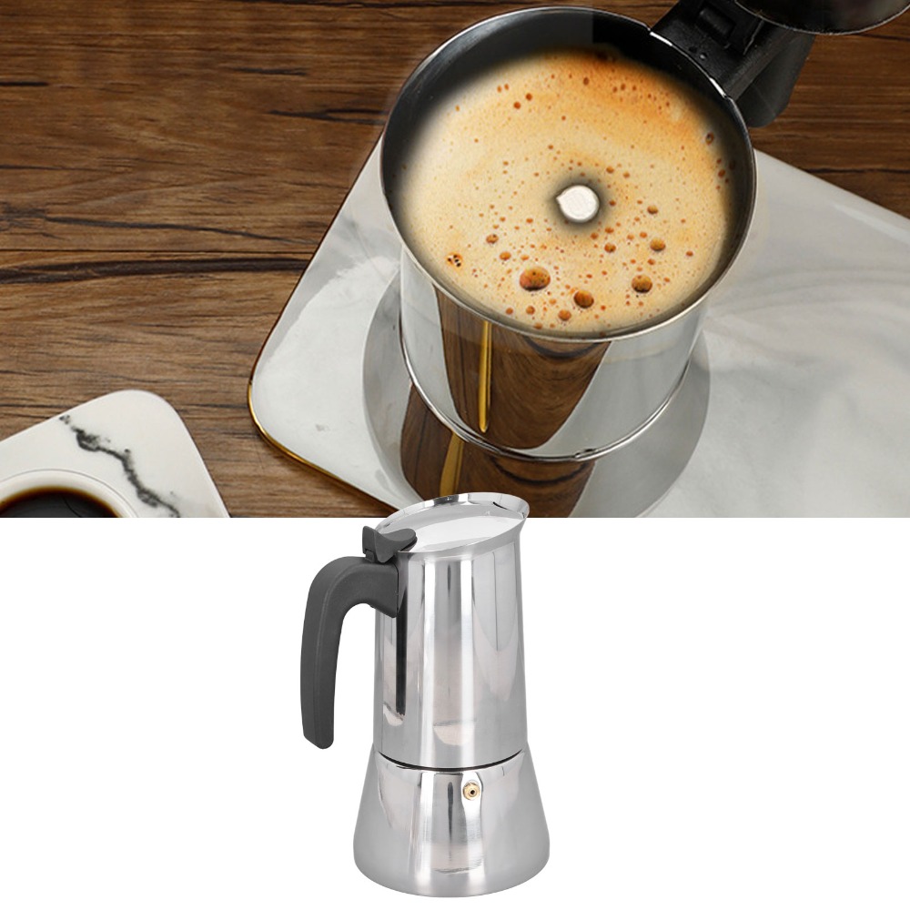 Stainless Steel Moka Pot Large - Coffee Tea Chocolate 리뷰 및 가격