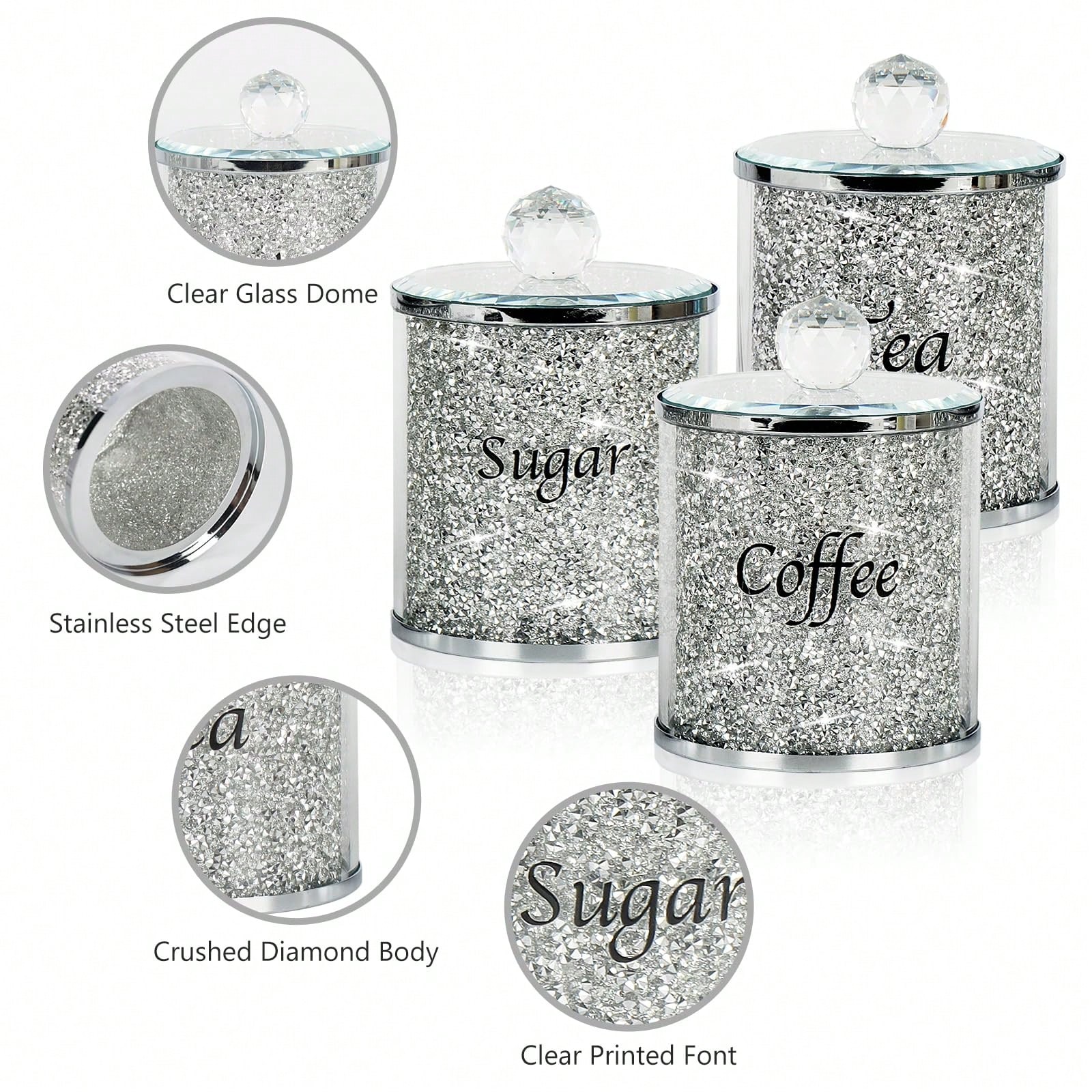Coffee Sugar Tea Canister Set  - Coffee Tea Sugar Set 리뷰 및 가격