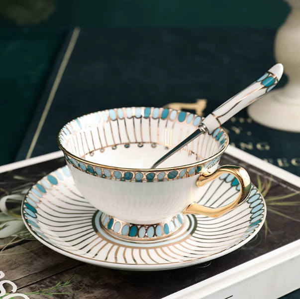 Elegant Bone China Tea Cup & S - Coffee Tea English 리뷰 및 가격