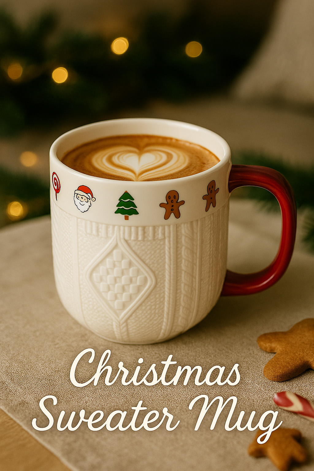 380ml Christmas Sweater Cerami - Coffee Tea Icon 리뷰 및 가격