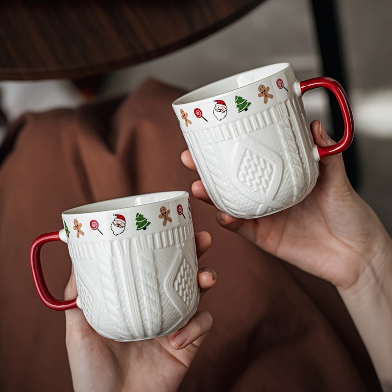 380ml Christmas Sweater Cerami - Coffee Tea Icon 리뷰 및 가격