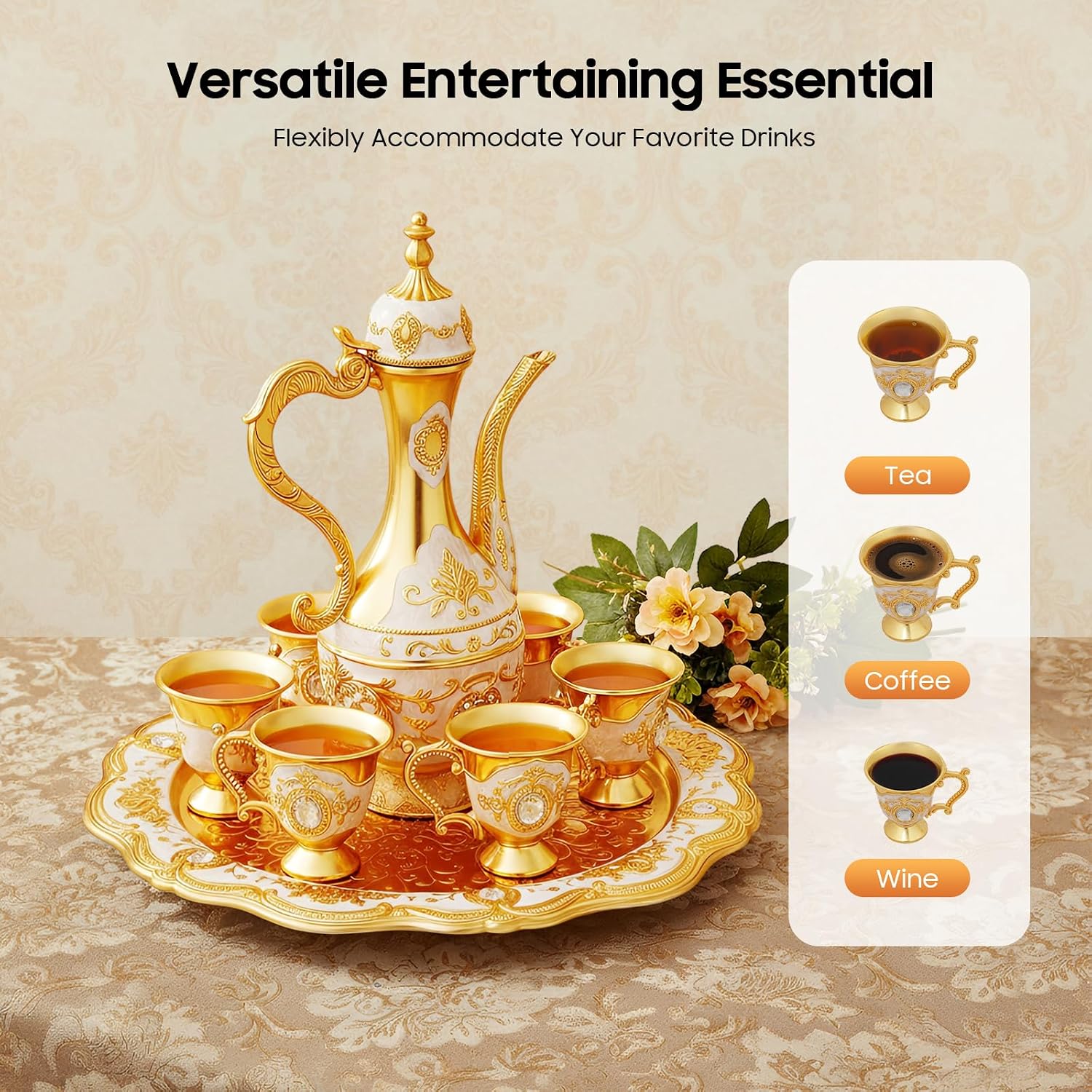 Vintage Turkish Coffee Cups Se - Tea Coffee Pot Set 리뷰 및 가격