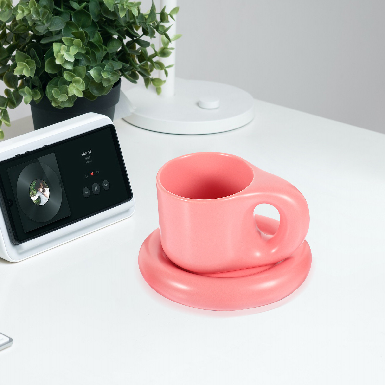 Ceramic Coffee Cup Set with Sa - Coffee Tea Chocolate 리뷰 및 가격