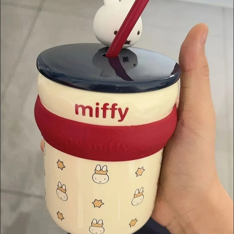 Hot Miffy Ceramic Mug with Str - Coffee Y Tea 리뷰 및 가격