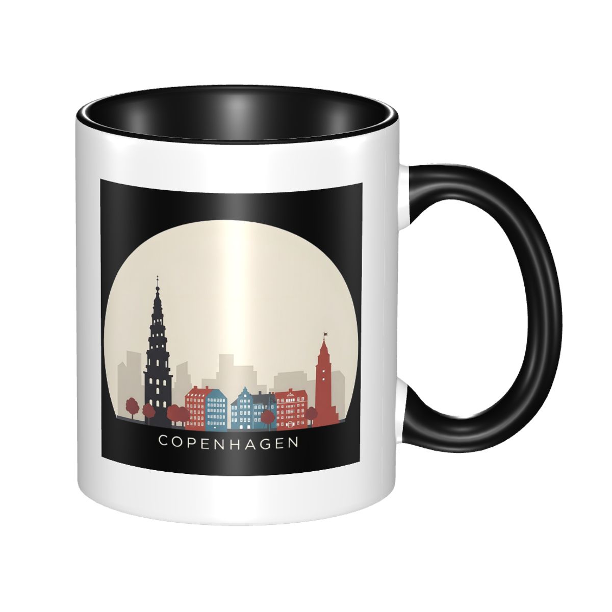Copenhagen Travel Icon Mug Fun - Coffee Tea Icon 리뷰 및 가격