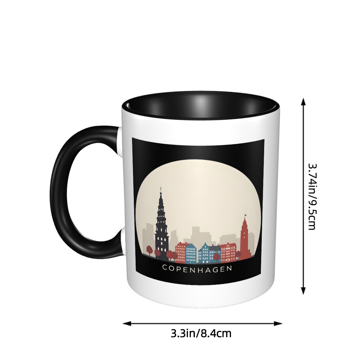 Copenhagen Travel Icon Mug Fun - Coffee Tea Icon 리뷰 및 가격