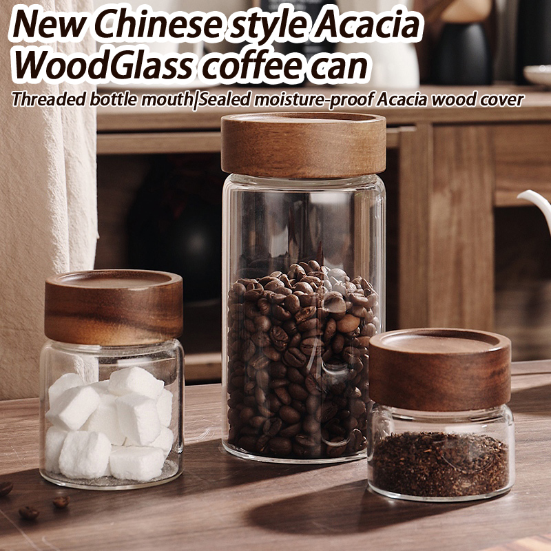 Glass Sealed Storage Jar With  - Coffee Tea Bean 리뷰 및 가격