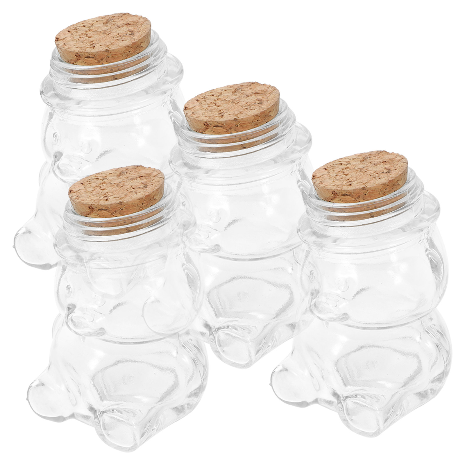 4Pcs Glass Candy Jar Set Trans - Coffee Tea Sugar Set 리뷰 및 가격