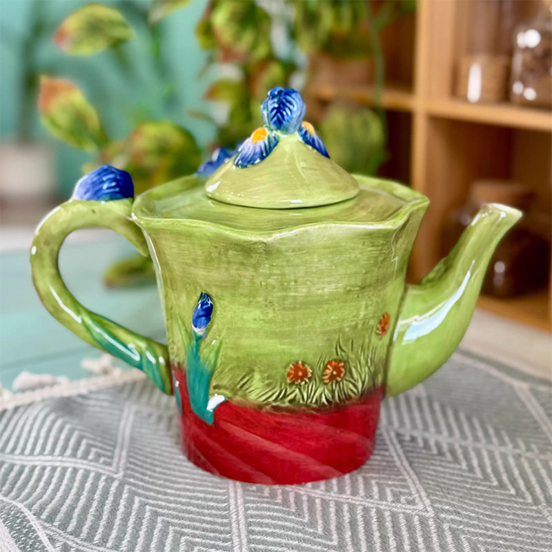 Creative Blue Floral Ceramic C - Coffee Tea Van 리뷰 및 가격