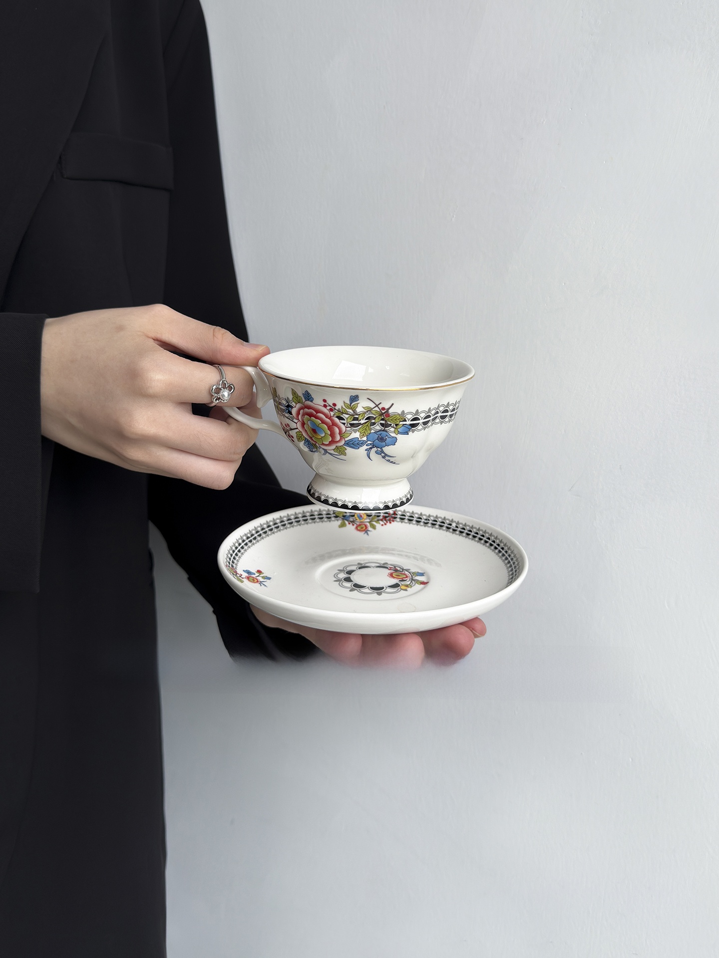 English Style Floral Coffee Cu - Coffee Tea English 리뷰 및 가격