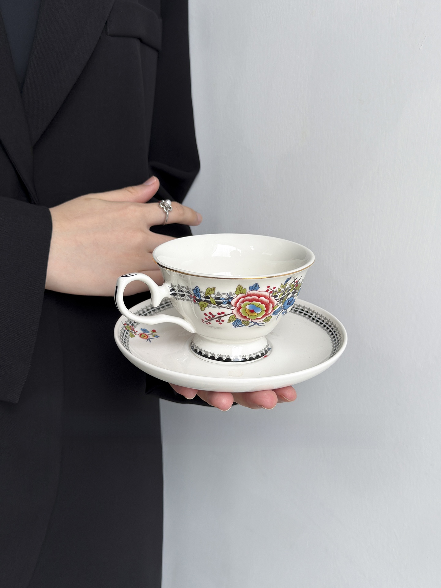 English Style Floral Coffee Cu - Coffee Tea English 리뷰 및 가격
