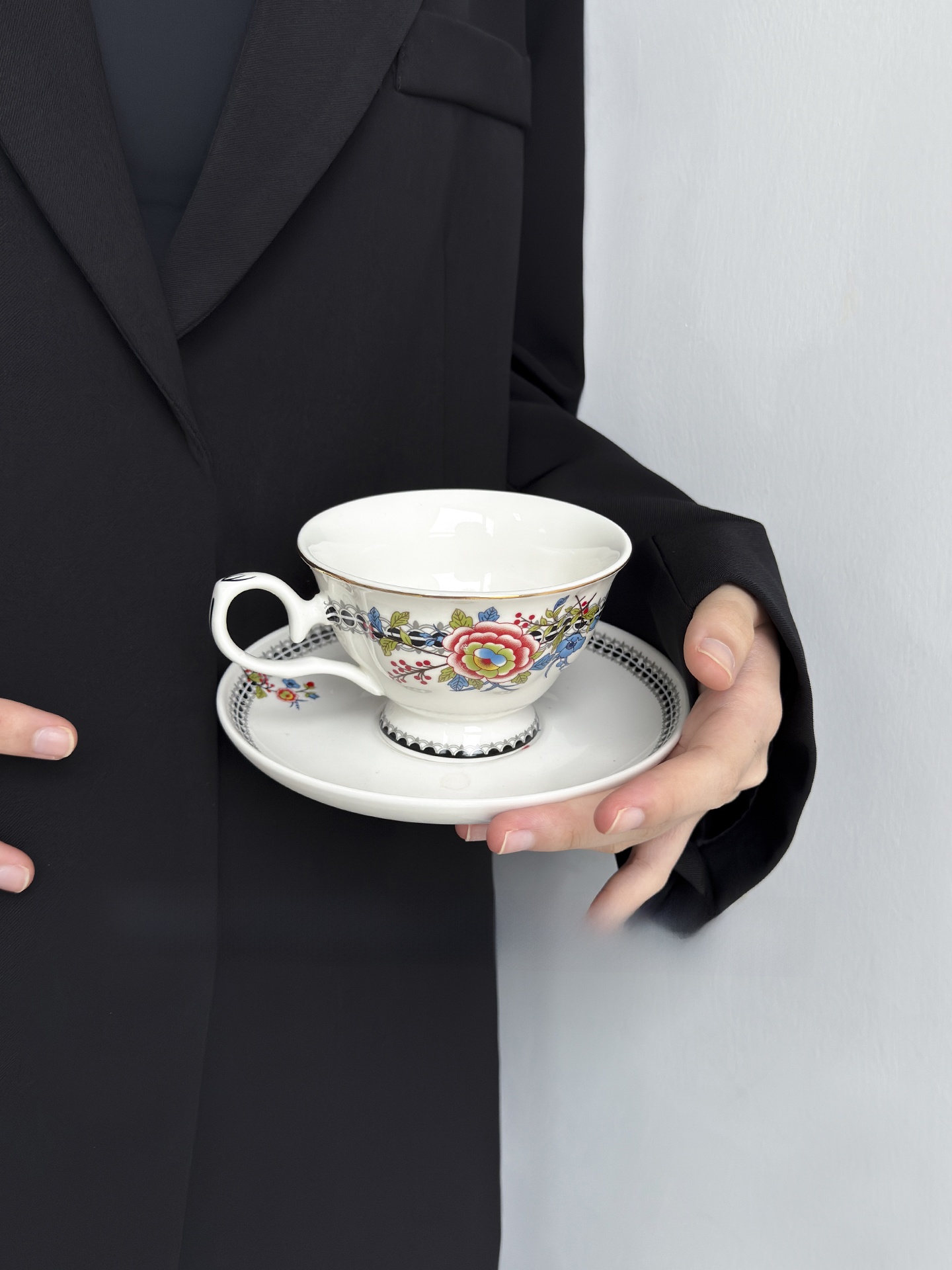 English Style Floral Coffee Cu - Coffee Tea English 리뷰 및 가격