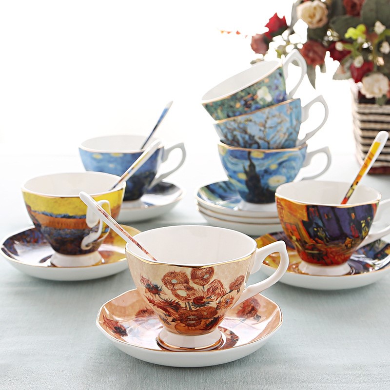 Van Gogh Art Painting Coffee M - Coffee Tea Van 리뷰 및 가격