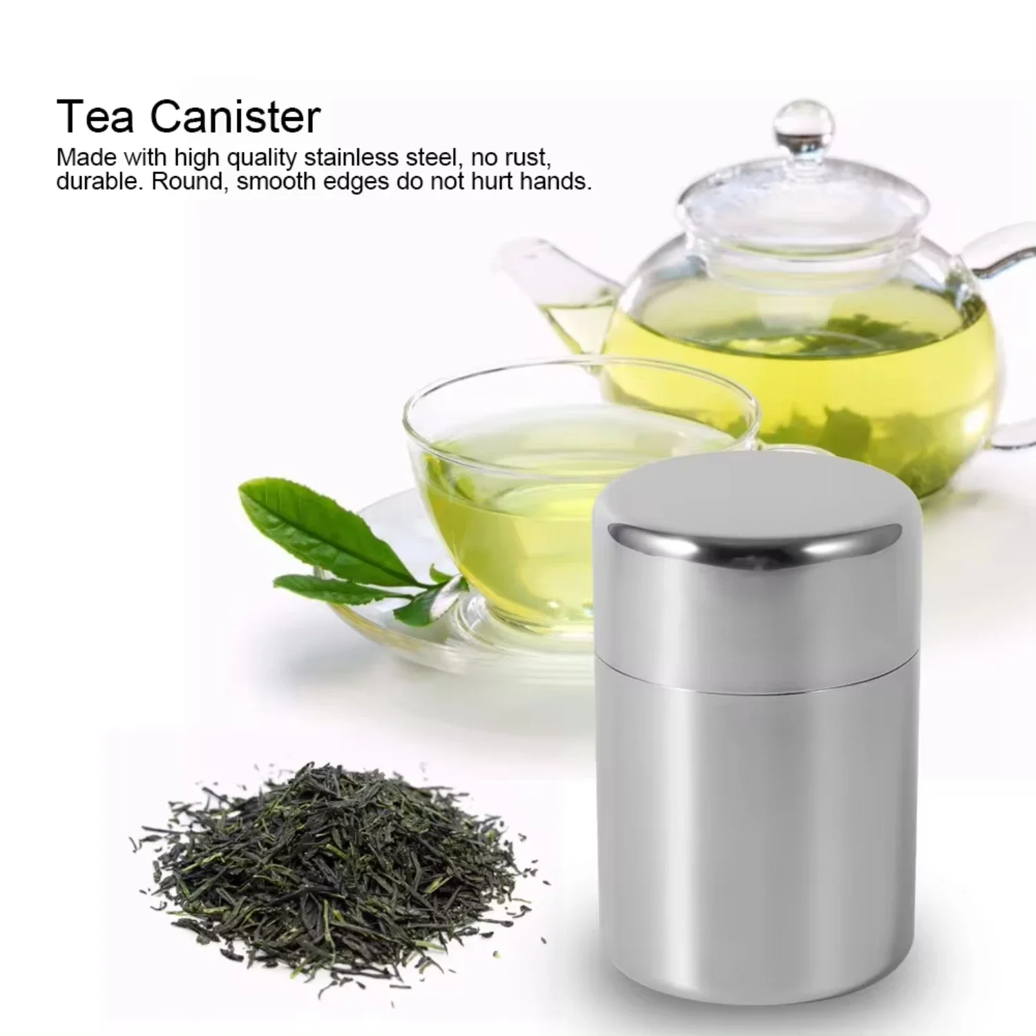 Stainless Steel Tea Leaf Tins  - Coffee Tea Sugar Container Set 리뷰 및 가격