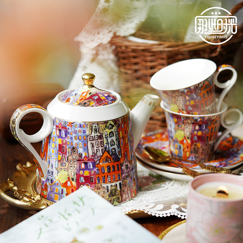 Exquisite high-end English aft - Tea Coffee Pot Set 리뷰 및 가격