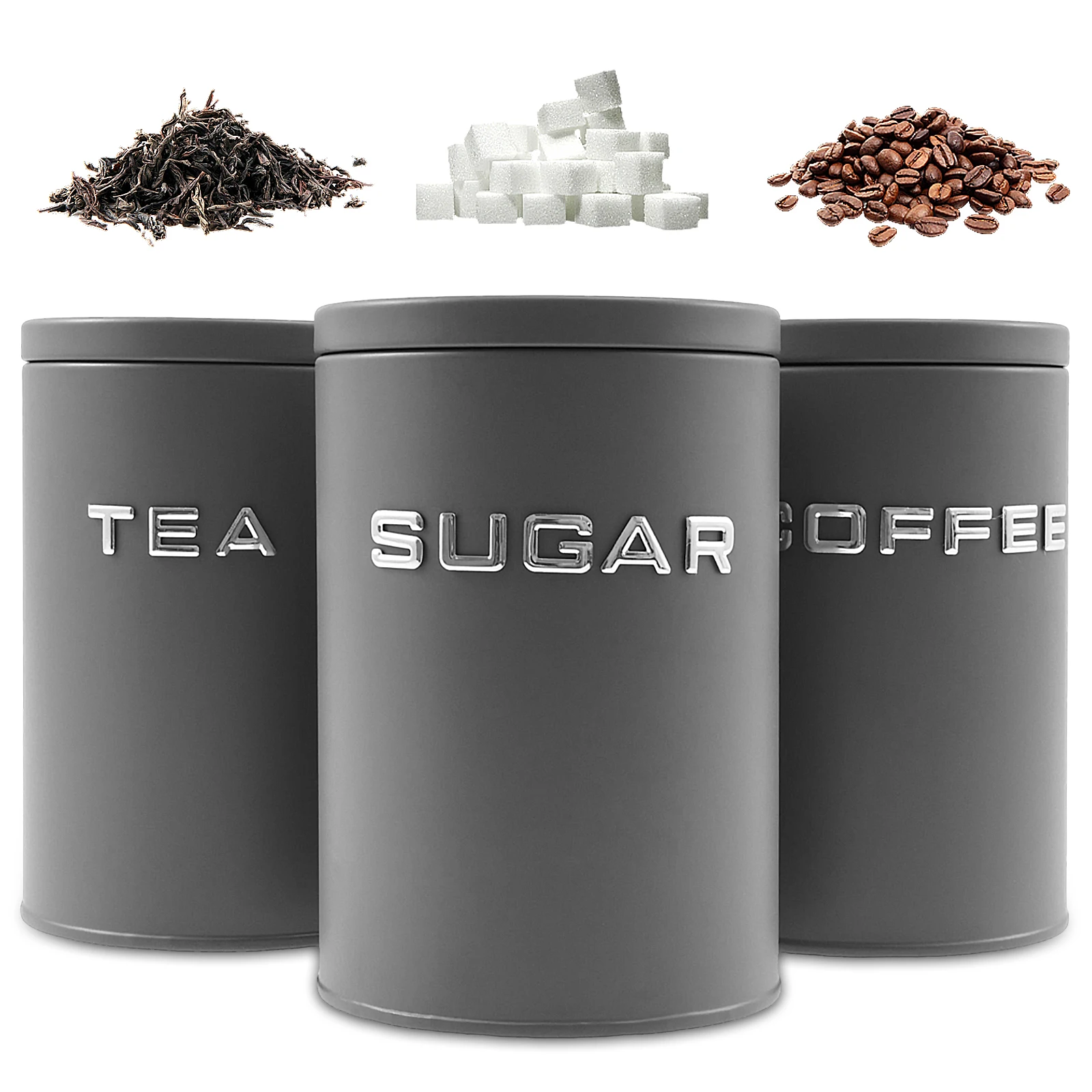 3 Pcs Tea Coffee Sugar Caniste - Coffee Tea Sugar Container Set 리뷰 및 가격
