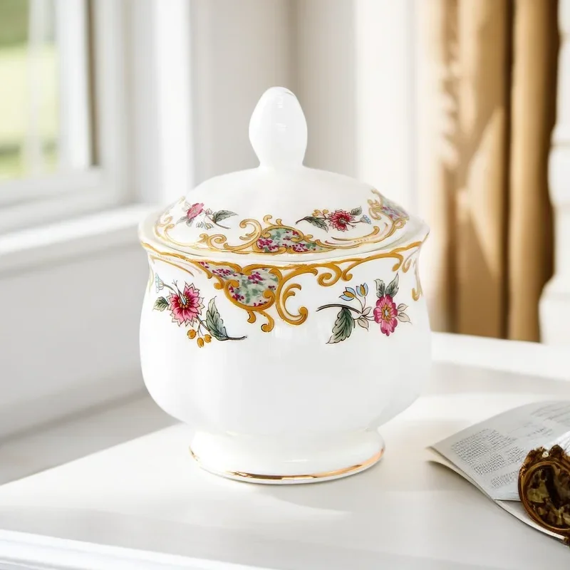 European Style Sugar Bowl for  - Coffee Tea English 리뷰 및 가격